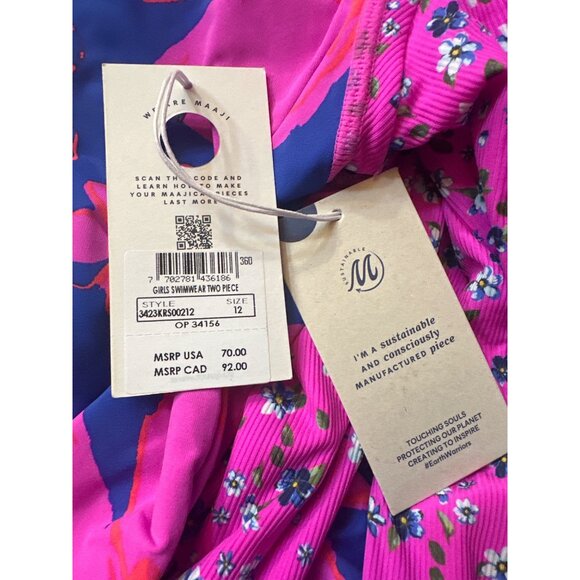 Maaji Happyflower Cherish Girls Rashguard Top - Picture 5 of 6